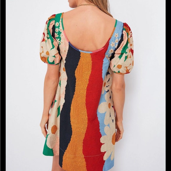FARM Rio | Block Multicolor Floral Mini Dress | - Picture 4 of 7